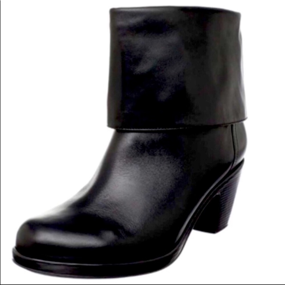 Dansko Bobbi Roll Down Boots 37 Black Leather Slouch